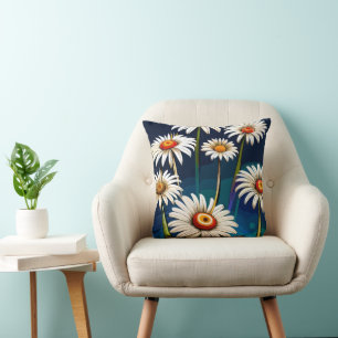 More Daisies: Floral Fun and Joy Throw Pillow