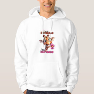 More espresso less depresso Spruch Kaffee Espresso Hoodie