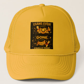 More Exams Ever Funny Graduation Design Trucker Hat