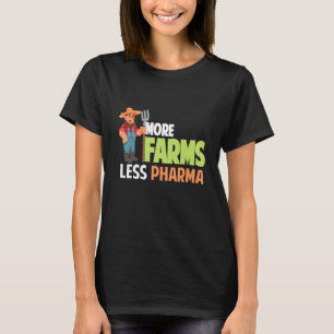 More Farms Less Pharma Farmer Hat And Farmer Sayi T-Shirt