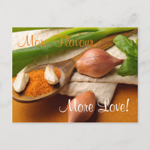 More Flavour, More Love Herbs and Spices Postcard