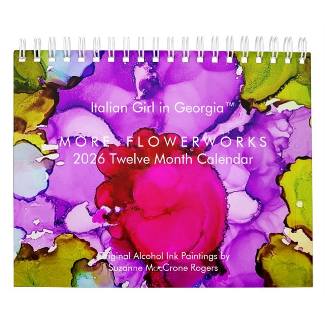 More Flowerworks - 2026 Twelve Month Art Calendar (Cover)