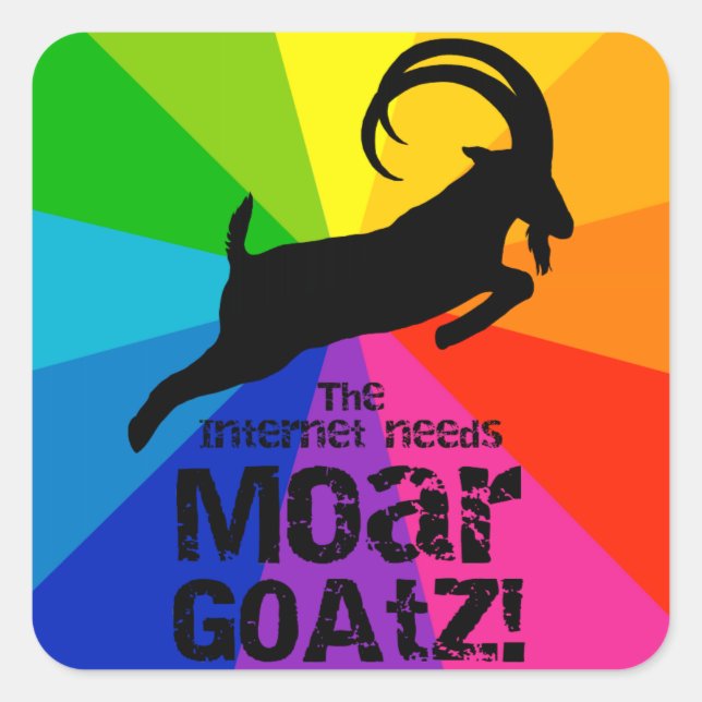 More Goatz 2 Square Sticker (Front)