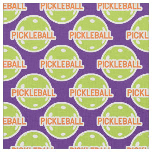 More green Pickleballs - custom background Fabric