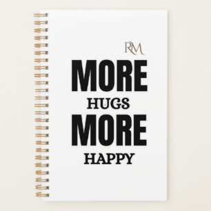 More Hugs More Happy Cute Positive Design Planner