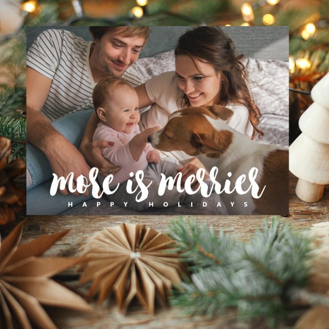 More is Merrier Holiday Photo Card (Creator Uploaded)