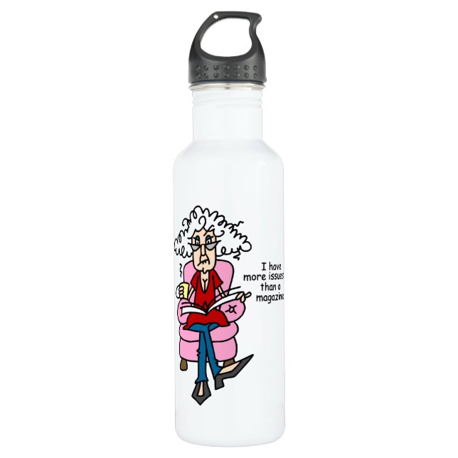 More Issues Than a Magazine Humour 710 Ml Water Bottle (Front)