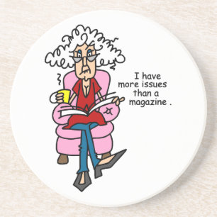 More Issues Than a Magazine Humour Coaster