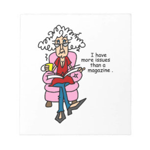 More Issues Than a Magazine Humour Notepad