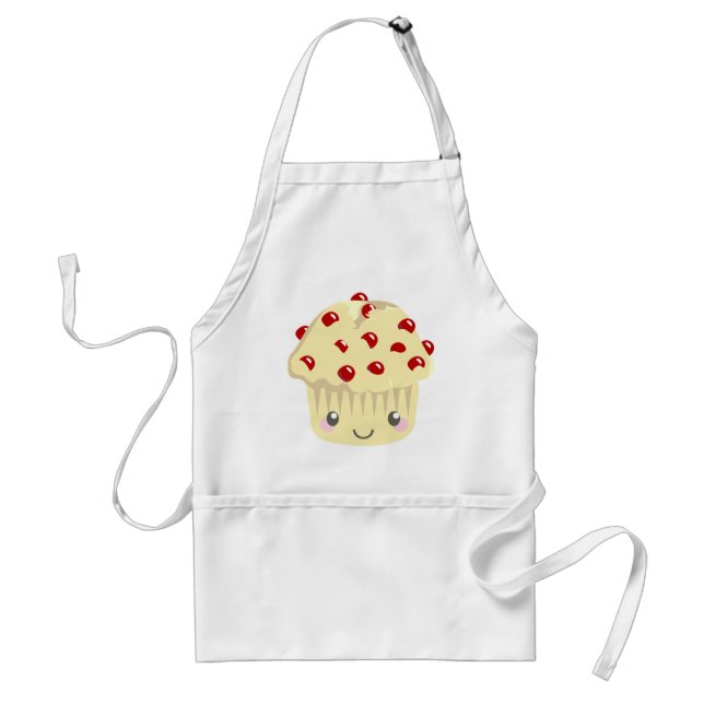 More Kawaii Muffin Faces Standard Apron (Front)