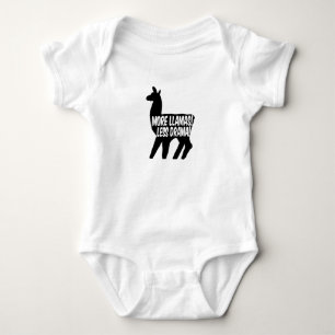 More Llamas Less Drama Baby Bodysuit