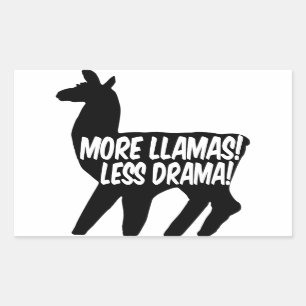 More Llamas Less Drama Sticker