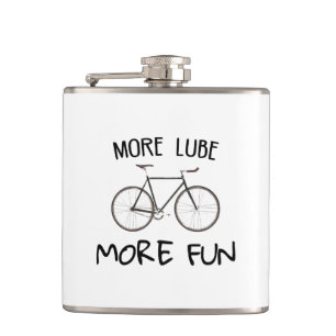 More Lube More Fun Cycling Hip Flask