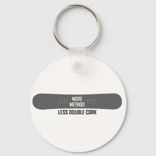 More Method Less Double Cork Keychain