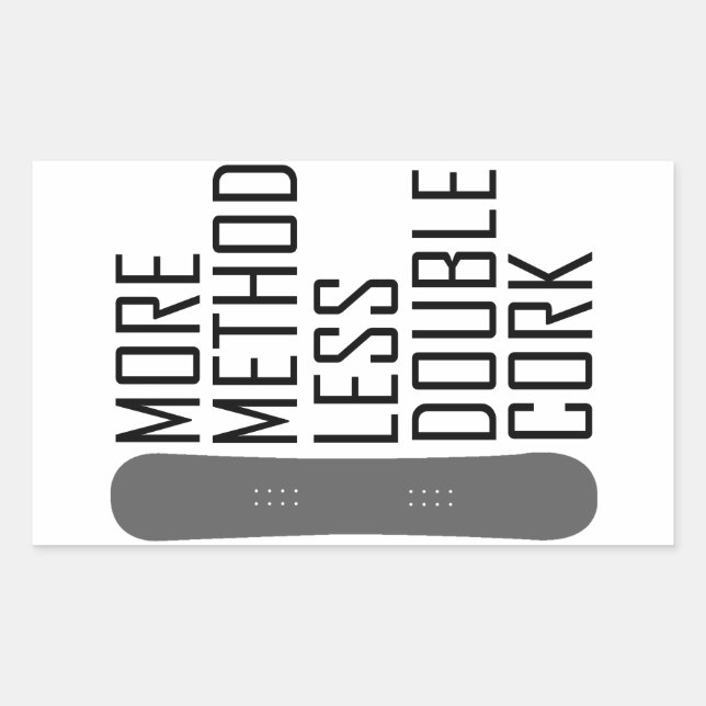 More Method Less Double Cork Sticker (Front)