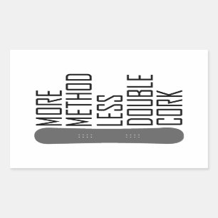 More Method Less Double Cork Sticker