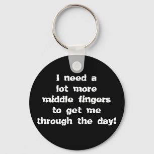 More Middle Fingers Keychain