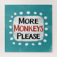 More Monkeys Please Jigsaw Puzzle
