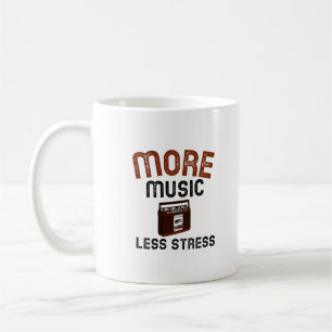More music Less stress Coffee Mug