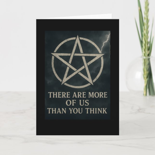 More of us Wicca Greetings Card (Front)