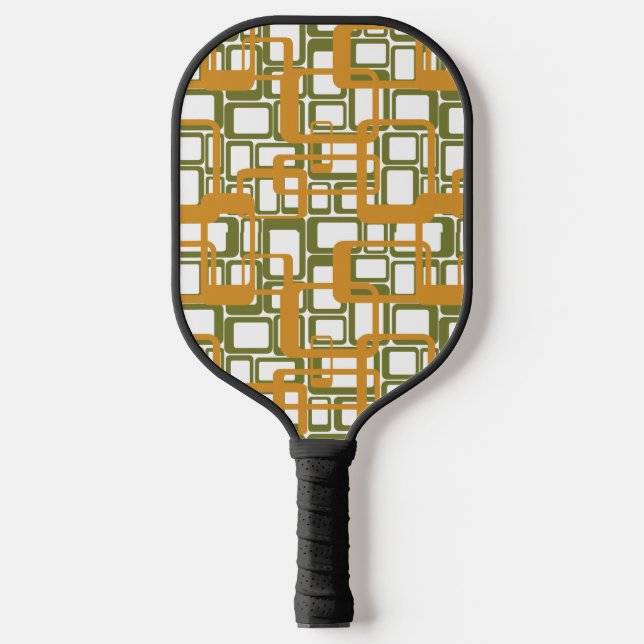 More Open Mid-Century Modern Rectangles Again  Pickleball Paddle (Front)
