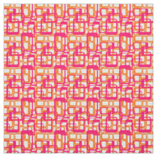 More Open Mid-Century Modern Rectangles Fabric