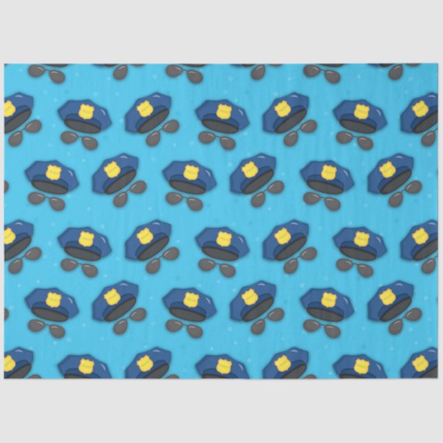 More Police Series Design 16 Tissue Paper (Front)