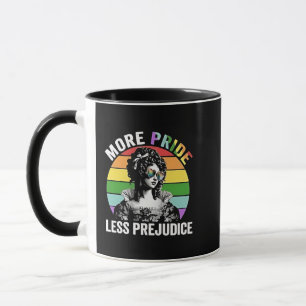 More Pride Less Prejudice LGBT Gay Pride Month Mug