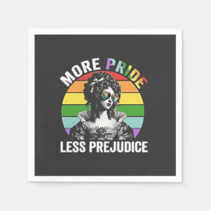 More Pride Less Prejudice LGBT Gay Pride Month Napkin