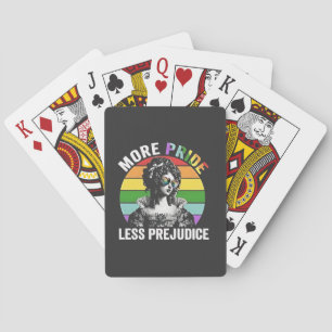More Pride Less Prejudice LGBT Gay Pride Month Playing Cards