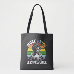 More Pride Less Prejudice LGBT Gay Pride Month Tote Bag