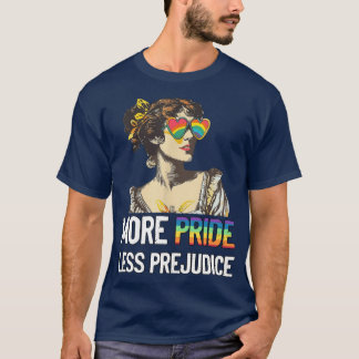 More Pride Less Prejudice LGBT retro T-Shirt
