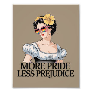 More Pride Less Prejudice LGBTQ Proud Ally Pride Photo Print
