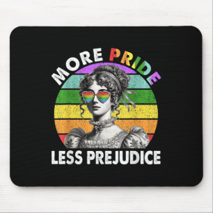 More Pride Less Prejudice Pride Month Lgbtq Gay Le Mouse Pad