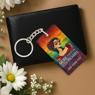 More Pride Less Prejudice Pride Month LGBTQ Keychain