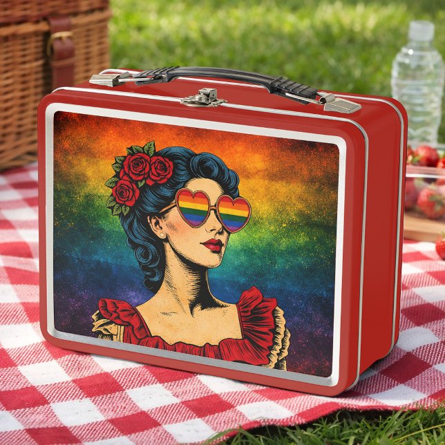 More Pride Less Prejudice Pride Month LGBTQ Metal Lunch Box (Creator Uploaded)