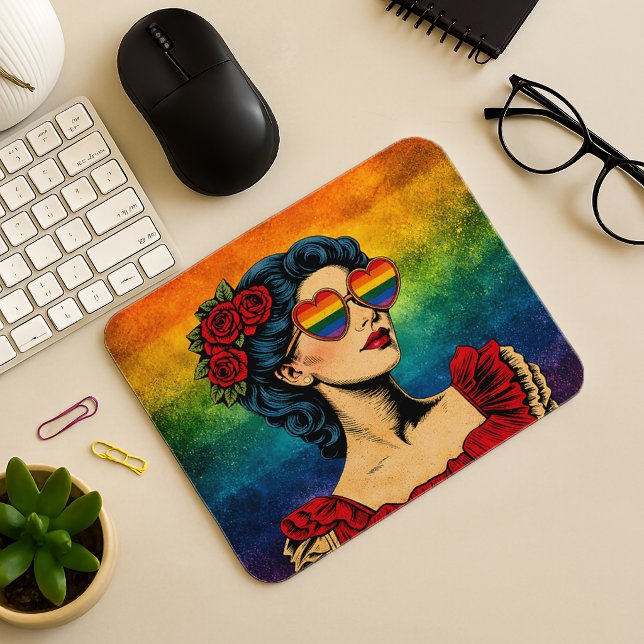 More Pride Less Prejudice Pride Month LGBTQ Mouse Pad (Creator Uploaded)
