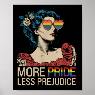 More Pride Less Prejudice Pride Month Lgbtq  Poster