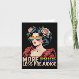 More Pride Less Prejudice Pride Month Lgbtq Vintag Card