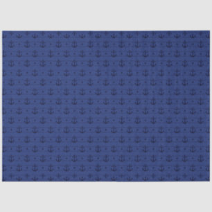 More Red and Navy Nautical Series Design 5 Tissue Paper