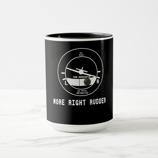 More Right Rudder Cfi Flight Instructor Pilot Gift Mug (Center)