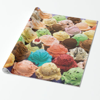 More Scoops of Ice Cream Than You Could Ever Eat Wrapping Paper