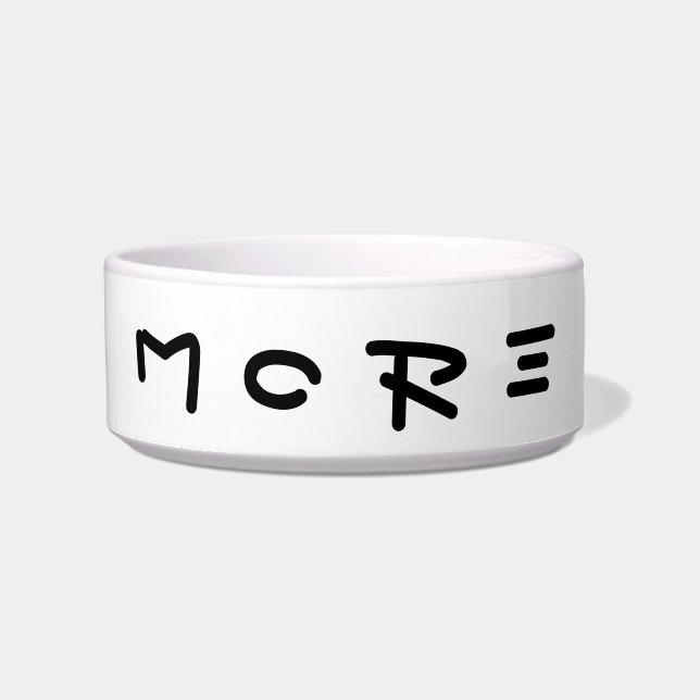 More Simplistic Minimal Fun Typography Modern Bowl (Front)