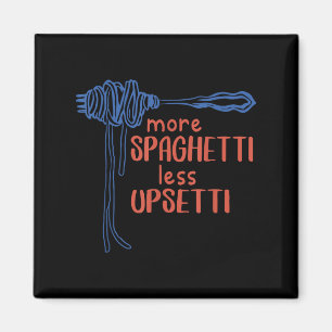 More Spagetti Less Etti Funny Foodie Spaghetti  Magnet