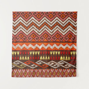 More than 100 years old colourful thai handcraft p tapestry