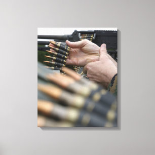 More than 3,000 rounds were fired from M-240G Canvas Print