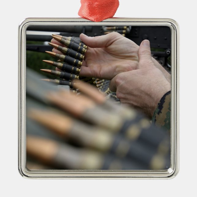 More than 3,000 rounds were fired from M-240G Metal Ornament (Front)