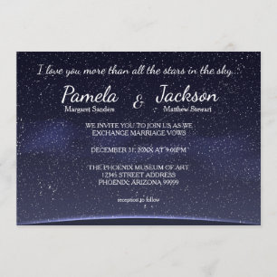 More Than All The Stars - Wedding Invitation