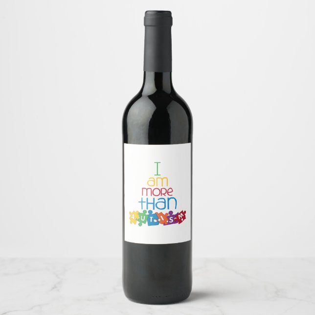 More Than Autism Wine Label (Front)