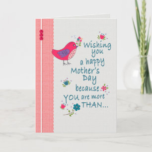 More Than Just A Sister Mother's Day Card